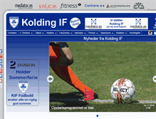 Tablet Screenshot of kif-fodbold.dk